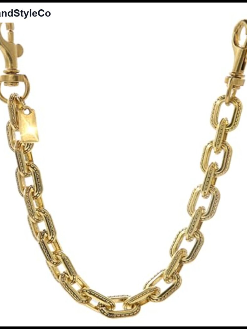 Vintage Gold Metal Bag Charm Chain Extender Purse Accessory